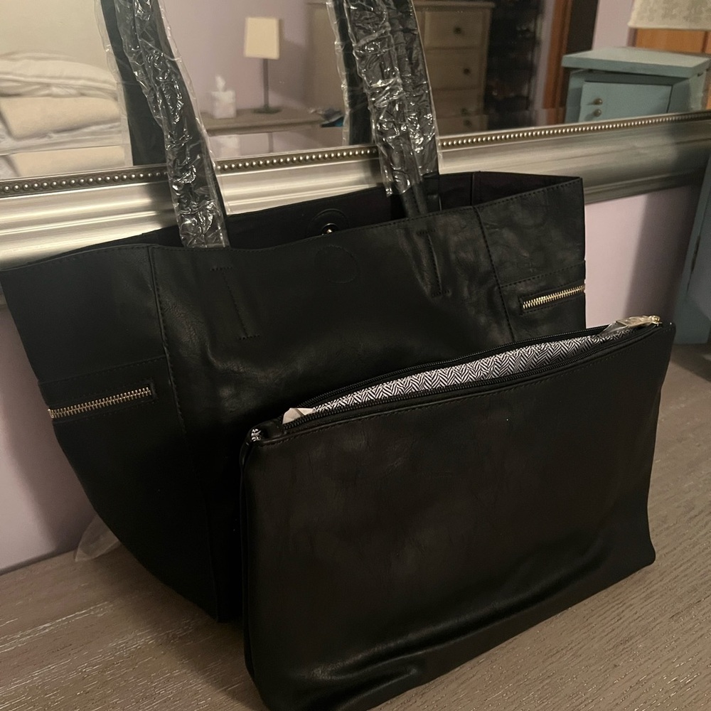 Elegant Black Tote Bag